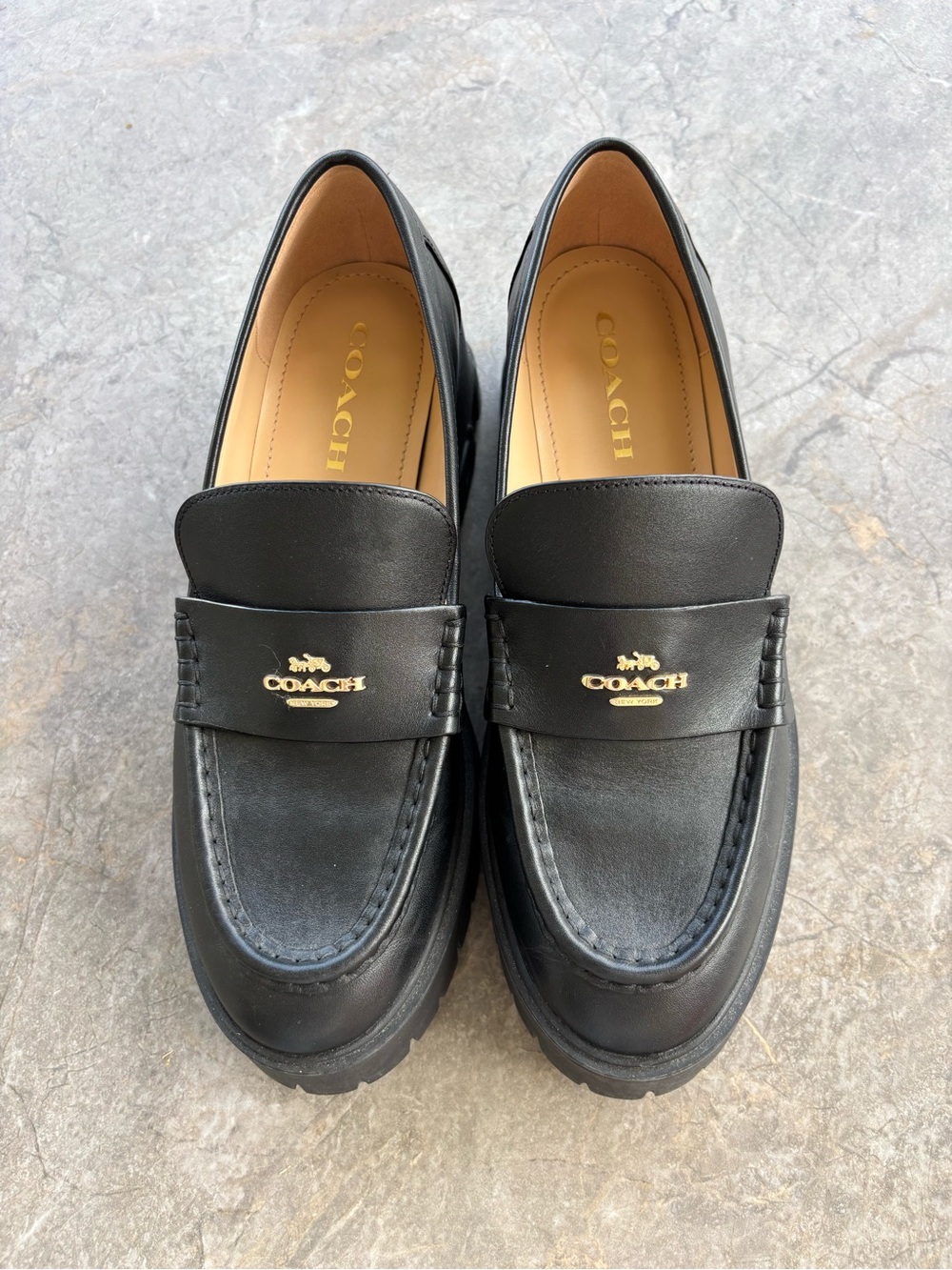 Black Coach loafers